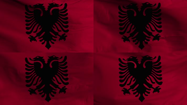 【4K】阿尔巴尼亚国旗
