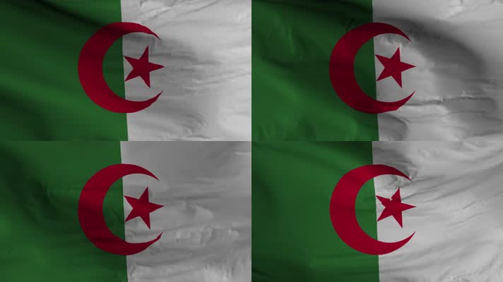 【4K】阿尔及利亚国旗