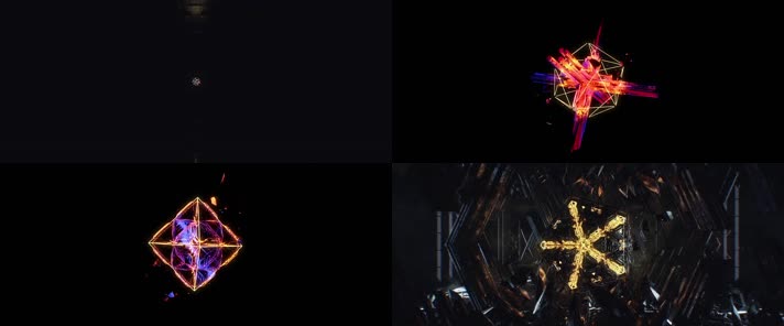 金属变幻动感舞台背景