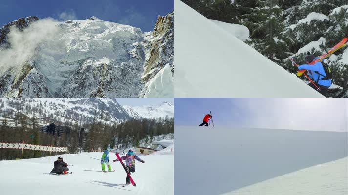 【4K】滑雪运动