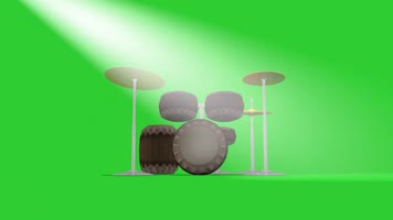 绿屏抠像视频素材架子鼓