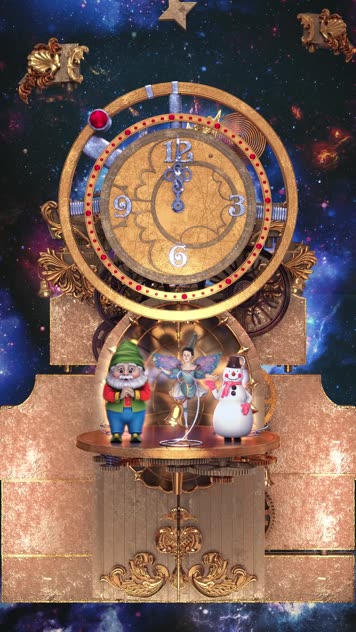 新年圣诞节3D Mapping投影视频素材