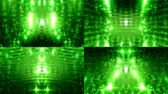 绿色经典粒子舞台LED背景素材