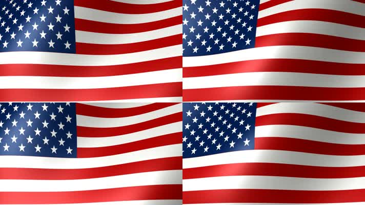 飘荡的美国国旗