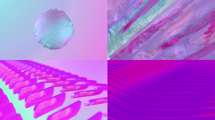 蒸汽波彩色流体背景素材