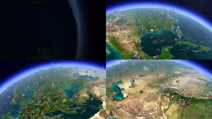 地球连线3D屏保动画高清