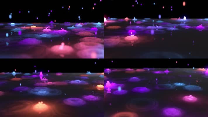 趣味卡通音乐雨滴