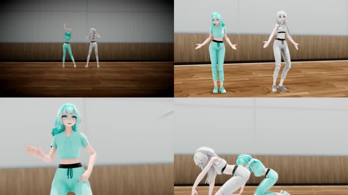 Love Me If You Can歌曲配乐合成舞蹈3D动画