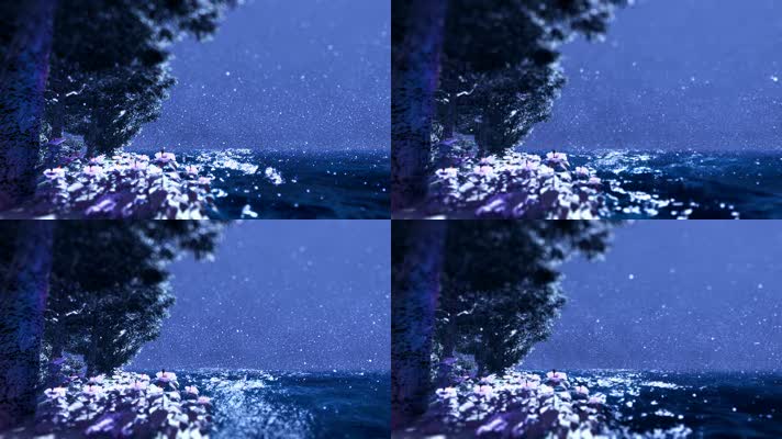 2K大海雪景三维动画场景