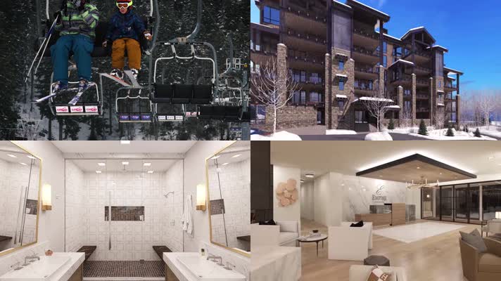 豪华高档豪宅别墅洋房室内三维漫游动画