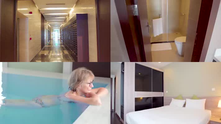 4K五星级酒店高档豪华客房生活娱乐设施