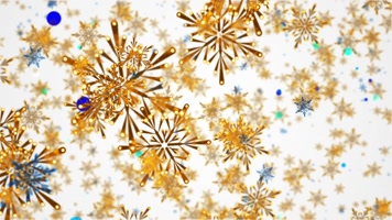 圣诞节金色雪花背景