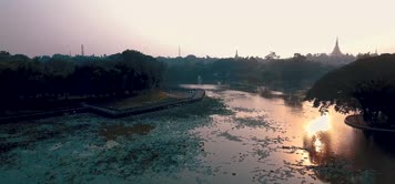 缅甸自然风景蒲甘历史古城佛教文化遗址著名