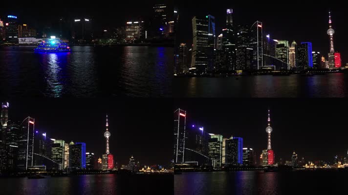 高清实拍上海夜景