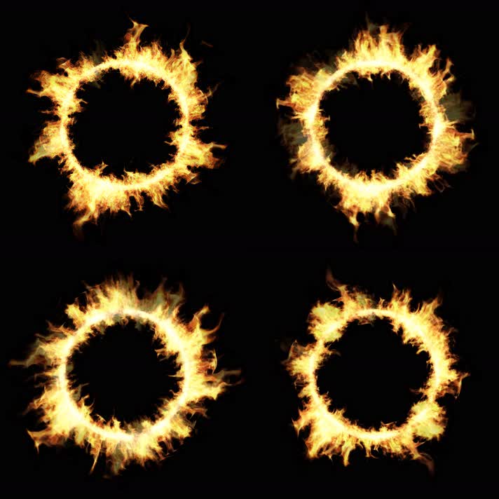 4K旋转火圈循环通道