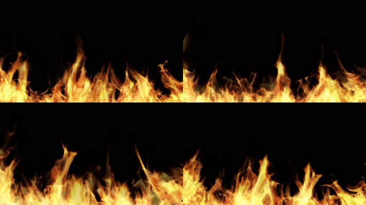 4K火焰边框循环通道
