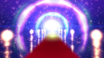 4K婚礼进行曲伴娘伴郎入场星光粒子舞台背景