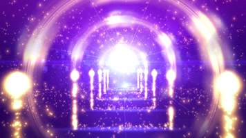 4K婚礼进行曲粒子星光大道晚会舞台背景