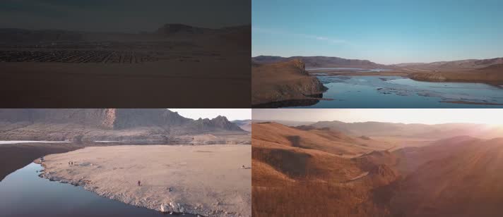 蒙古自然风景4K航拍旅游宣传片素材
