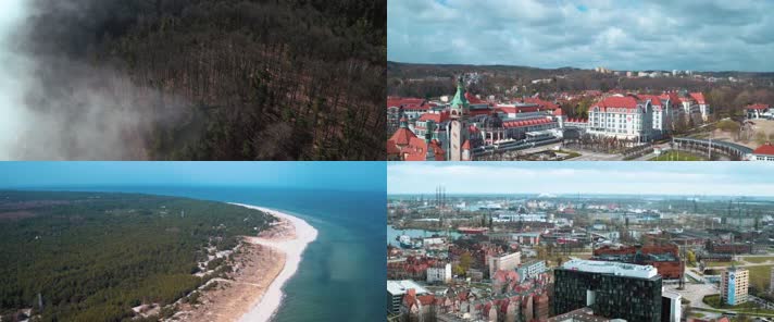 4K波兰旅游宣传片城市风光自然风景秀