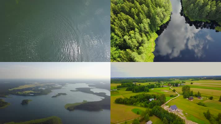 波兰国家生态湿地公园4K航拍