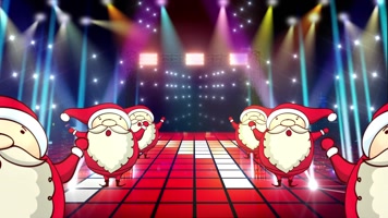 唯美圣诞节背景LED视频