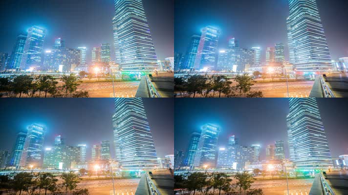  上海 延时摄影 高楼大厦 车水马龙 美景 地