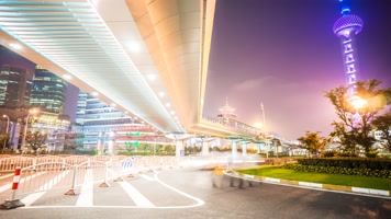  上海 延时摄影 高楼大厦  