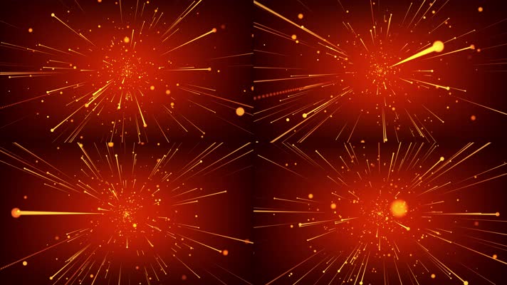 4K旋转冲屏光线粒子循环