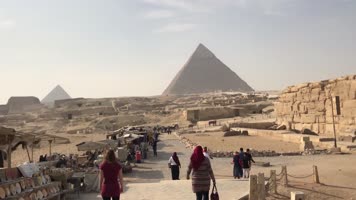4K埃及金字塔开罗城市风光宣传片素材