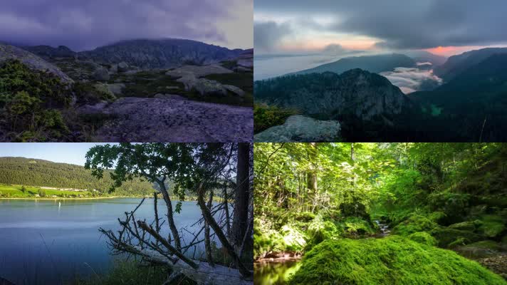 4K瑞士自然风景延时拍摄旅游宣传片素材