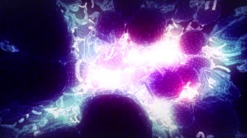 科技背景几何线条三维空间穿梭动态素材