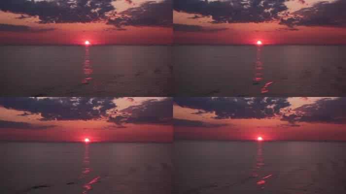 日落 天空 晚霞 海边、海滩、海岛