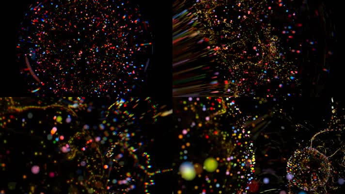 动感粒子舞台背景视频