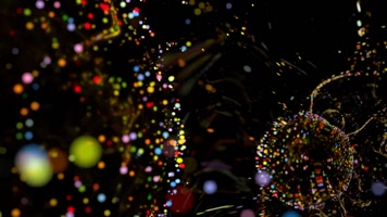 动感粒子舞台背景视频