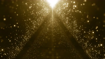 4K金色粒子飘落舞台背景视频 