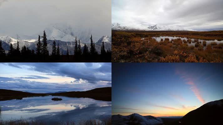 阿拉斯加自然风景延时拍摄