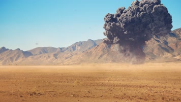 4K炸弹爆炸烟雾火花特效冲击波