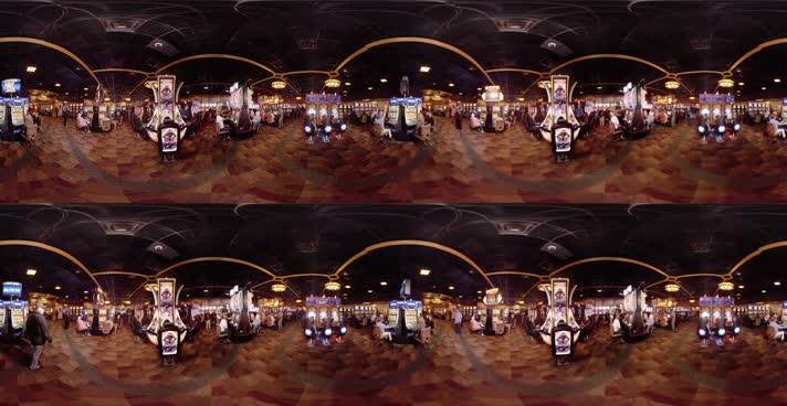 4K赌场360度视频拍摄素材