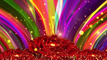 盛世花开歌舞晚会背景循环