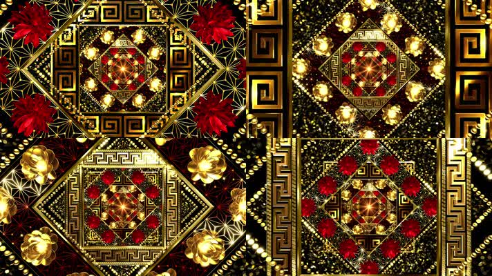 梦幻花瓣隧道穿梭歌舞背景