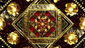 梦幻花瓣隧道穿梭歌舞背景