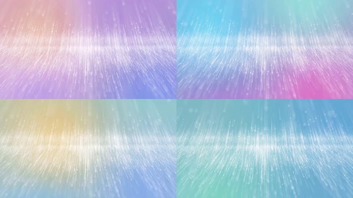 6组4K超清唯美彩色线条粒子婚礼舞台背景