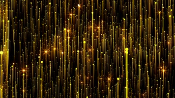 金色粒子光线流星雨舞台背景（循环）