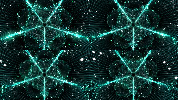 【4K】超清动态三角形舞台背景