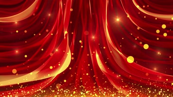 4K红绸粒子大气舞台背景循环