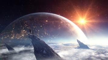 太空舞台背景视频