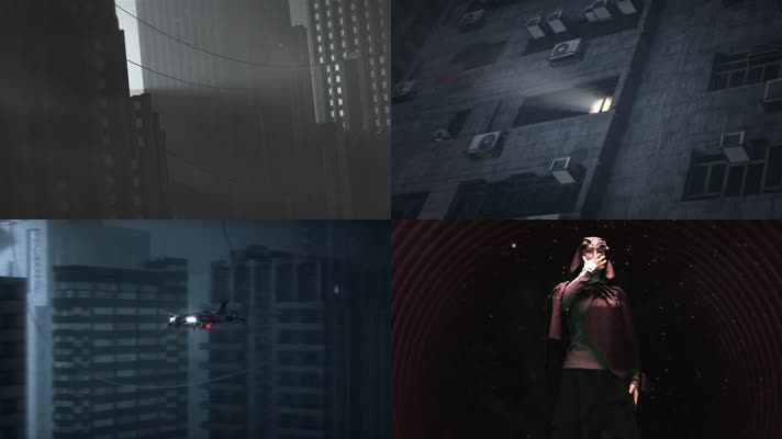 抽象概念暗黑朋克风面具人