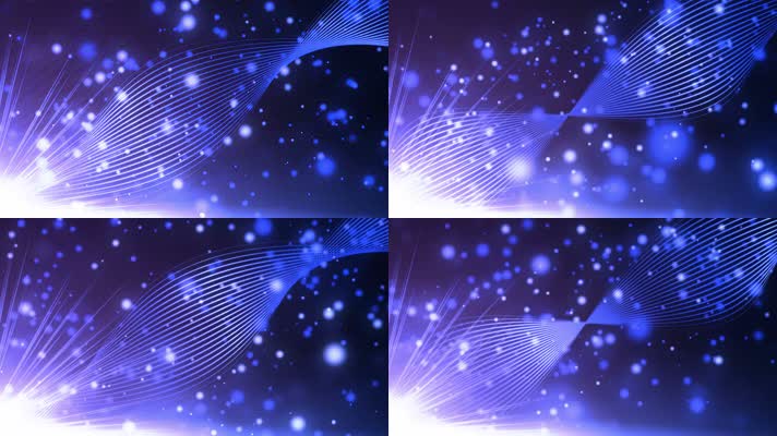 4K超清唯美线条粒子婚礼舞台背景