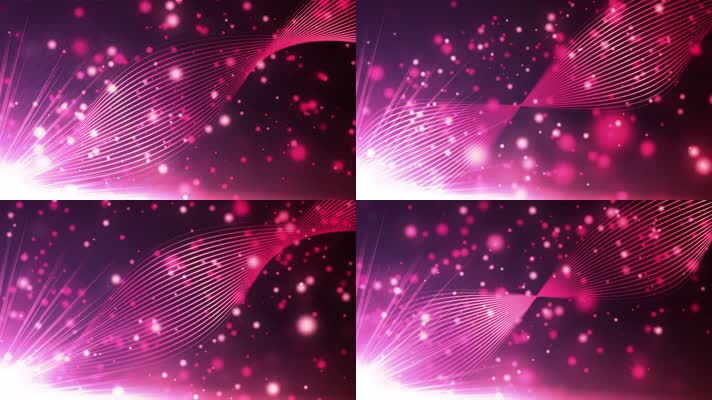 4K超清唯美线条粒子婚礼舞台背景